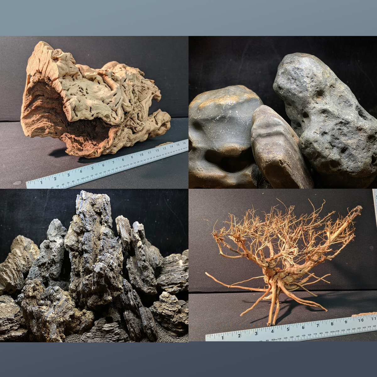 3 lb Nano Stone and 0.5 lb Nano Spiderwood | Assorted Bulk