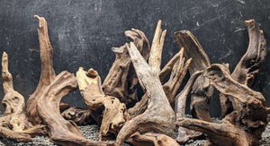 The Bulk Assortment of Malaysian Driftwood available from Pet World Lawrence KS online