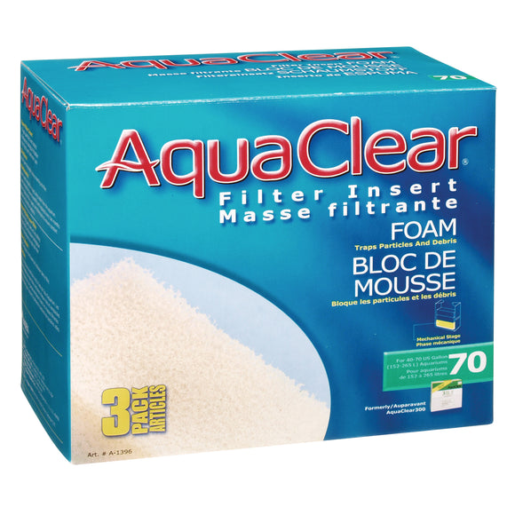 AquaClear 70 (300) Foam Filter Insert | 3/PK